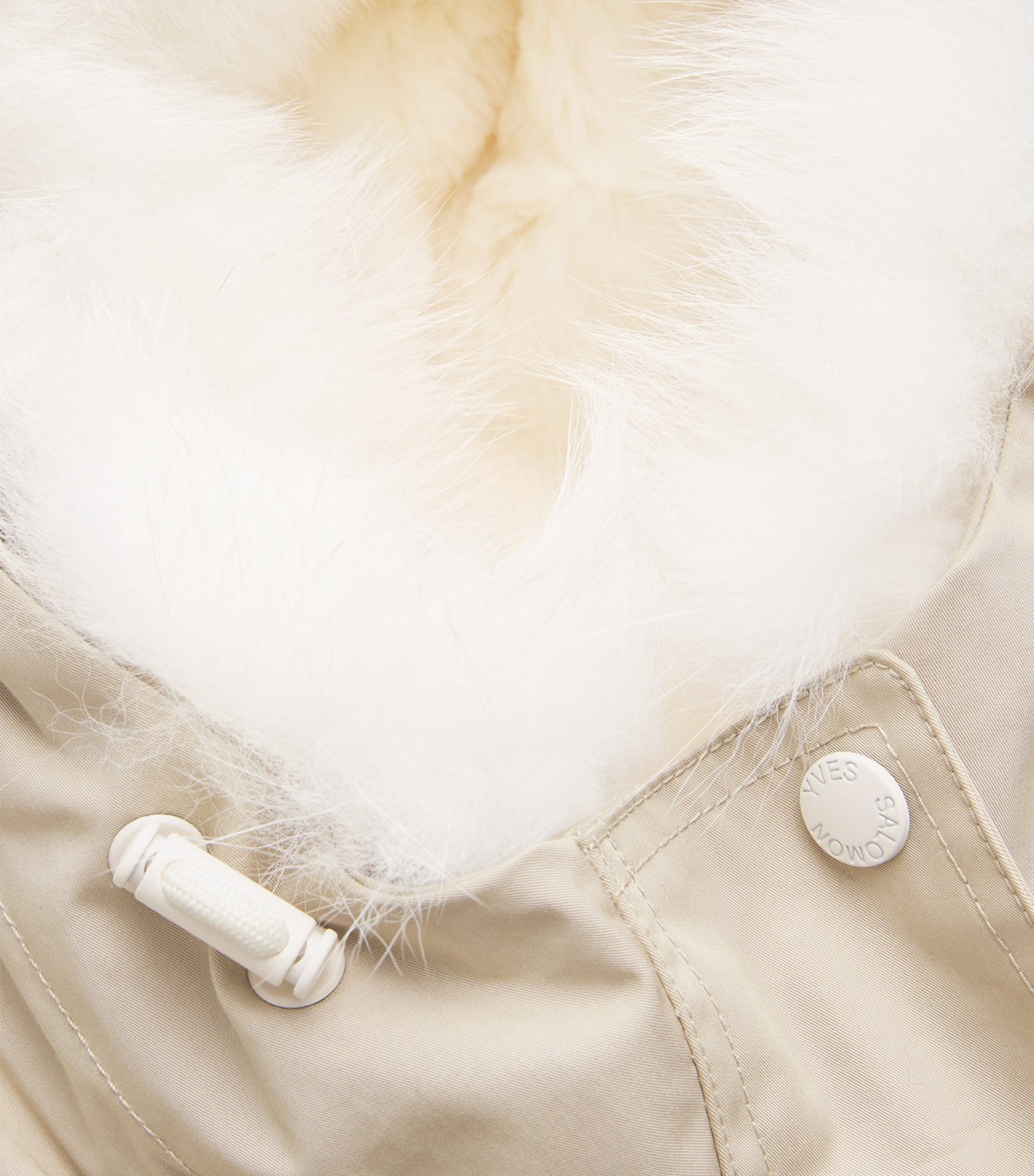 Canvas Fur-Trim Parka Jacket