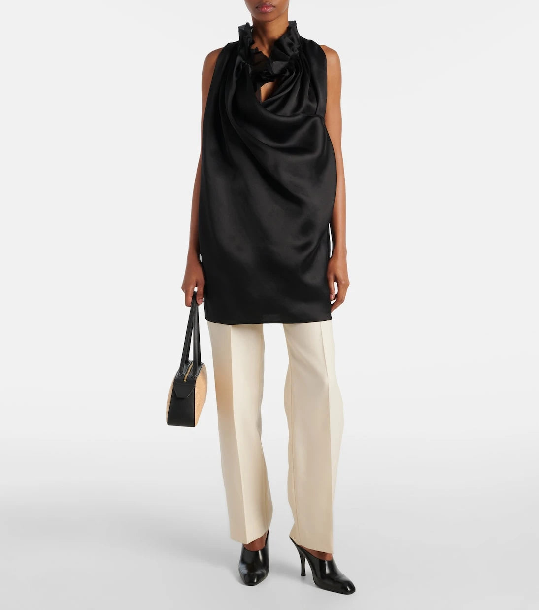Khaite - Meegan draped silk top