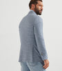 Brunello Cucinelli Blue Silk-Wool-Cashmere Deconstructed Blazer