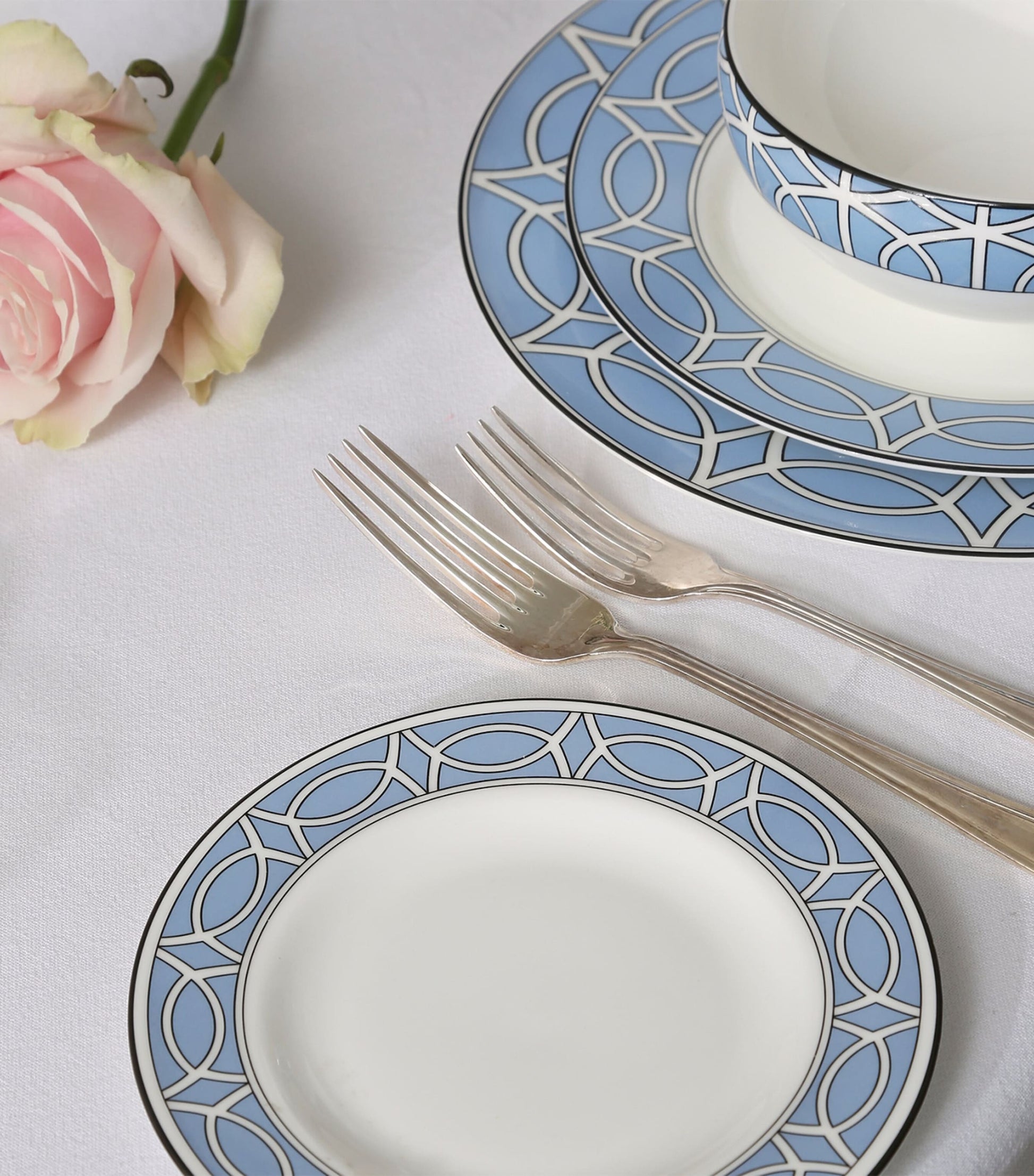 Set of 2 Loop Dessert Plates (21cm)