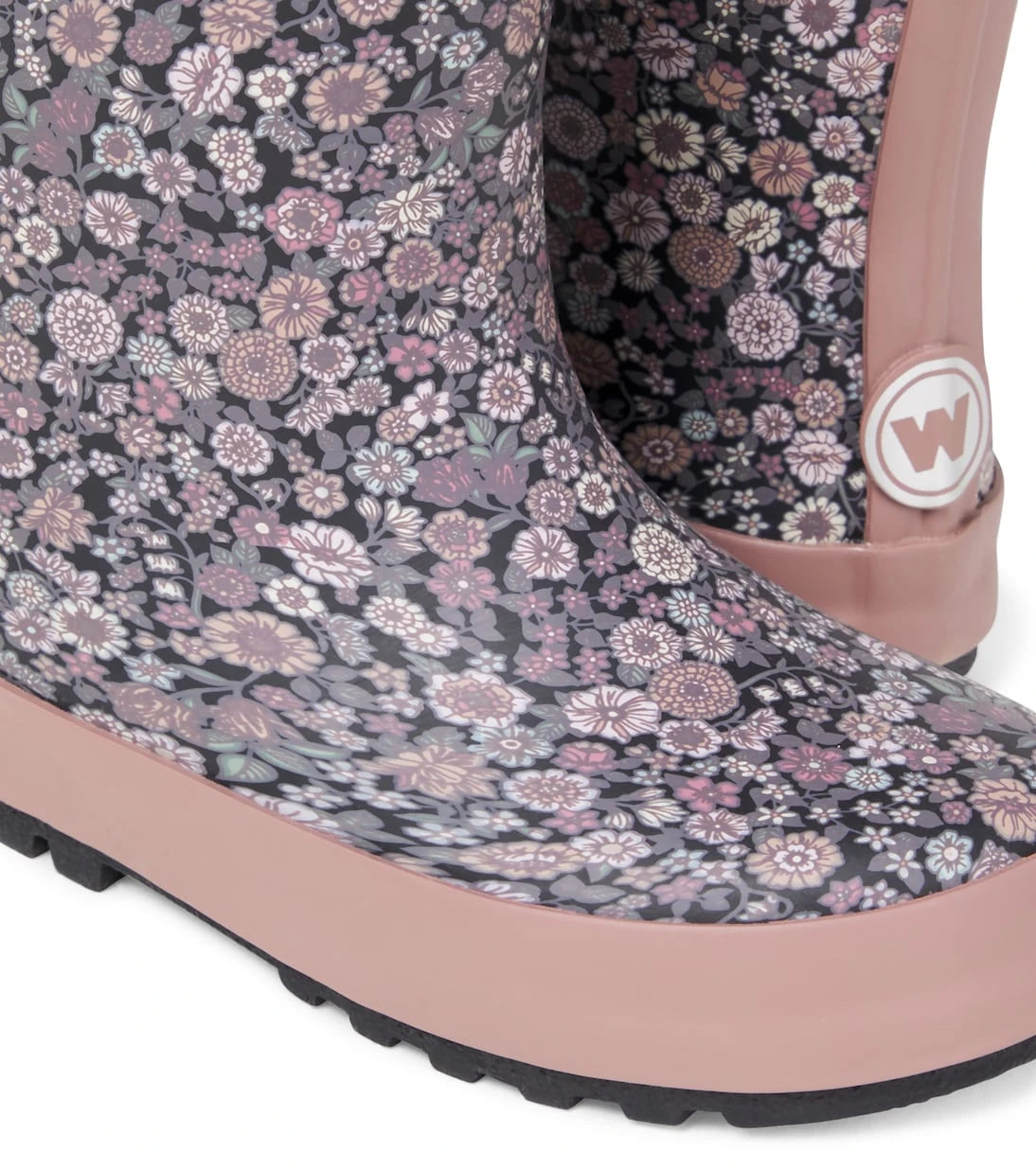 Wheat - Floral rain boots