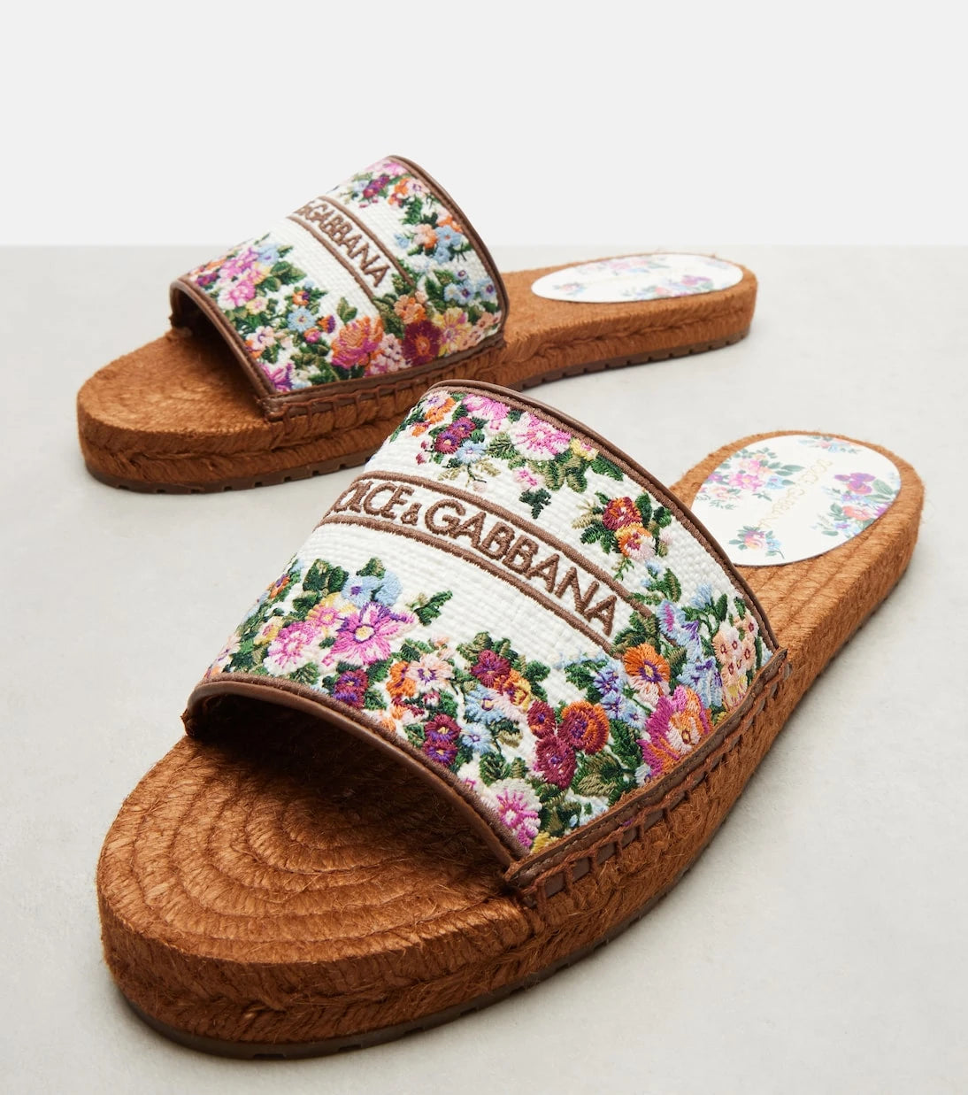 Dolce&Gabbana - شرائح إسبادريل بنقشة الزهور