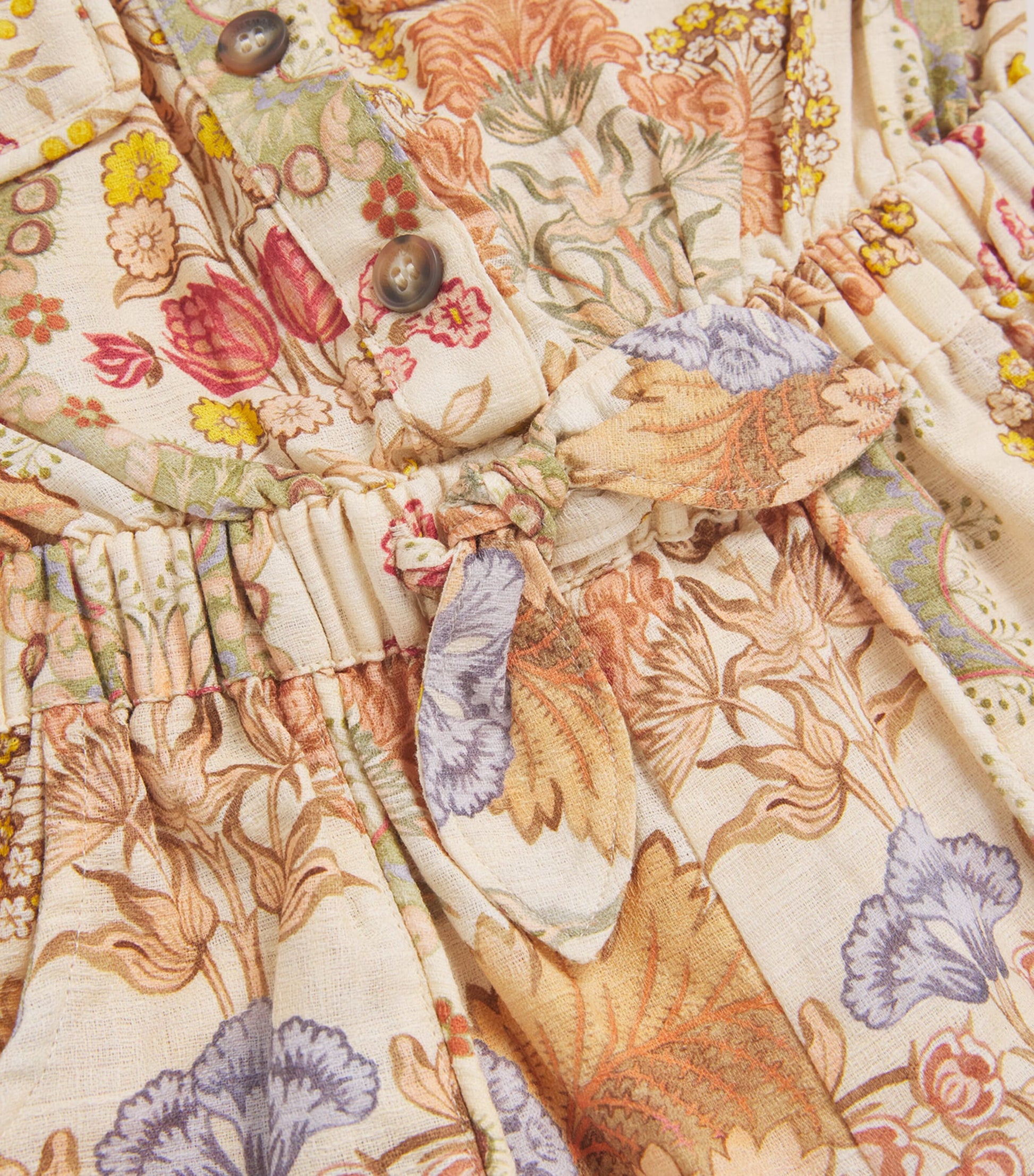 Zimmermann Kids Cotton Floral Daylight Playsuit (2-12 Years)