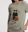 Grey Cashmere Polo Bear Jumper