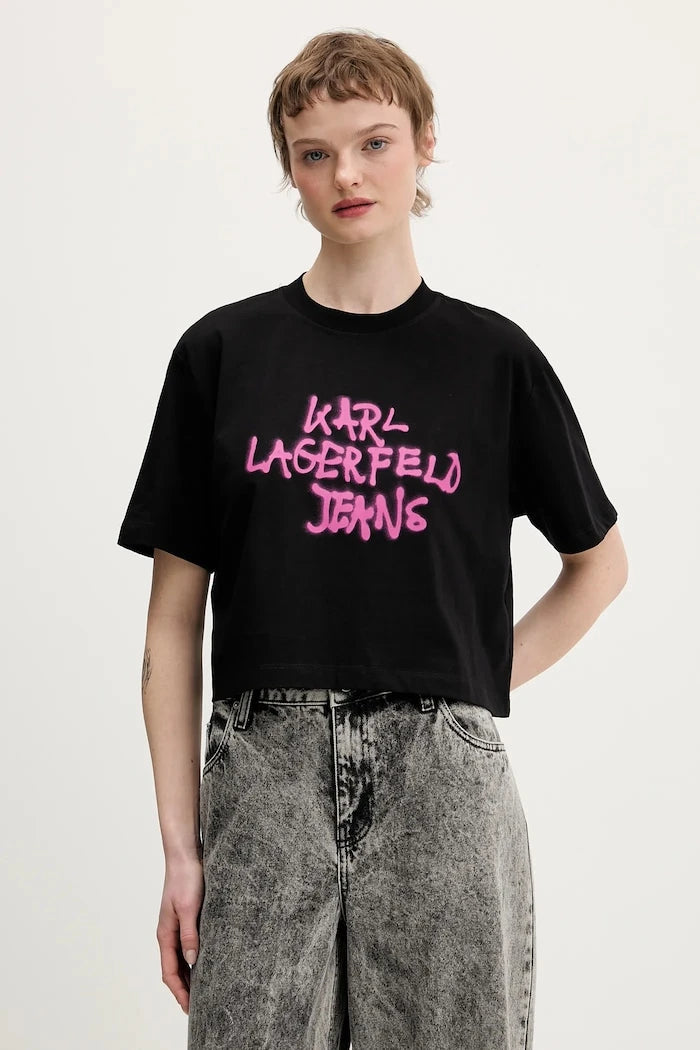 Памучна тениска Karl Lagerfeld Jeans
