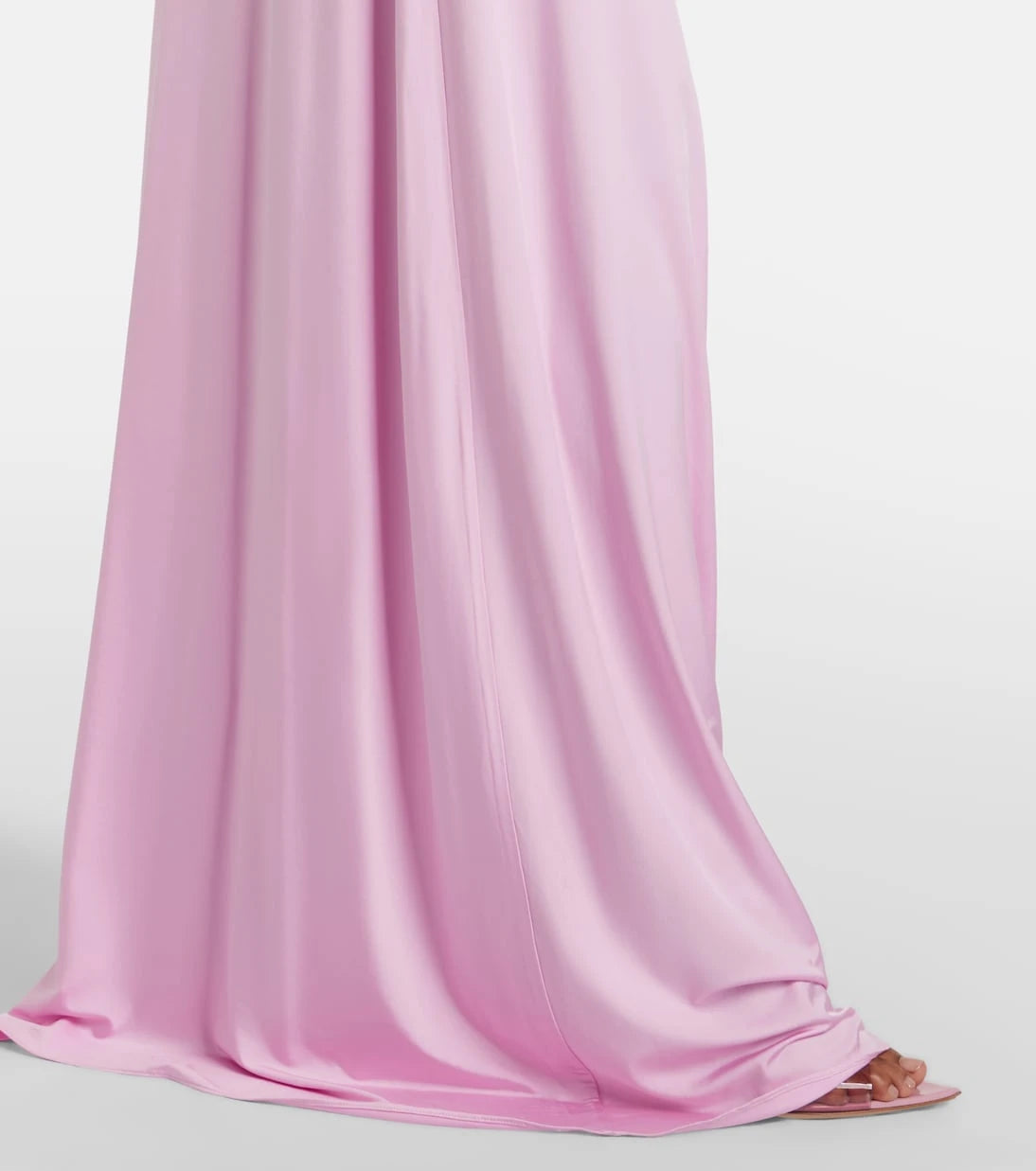 Self-Portrait - Caped ruched jersey maxi dress
