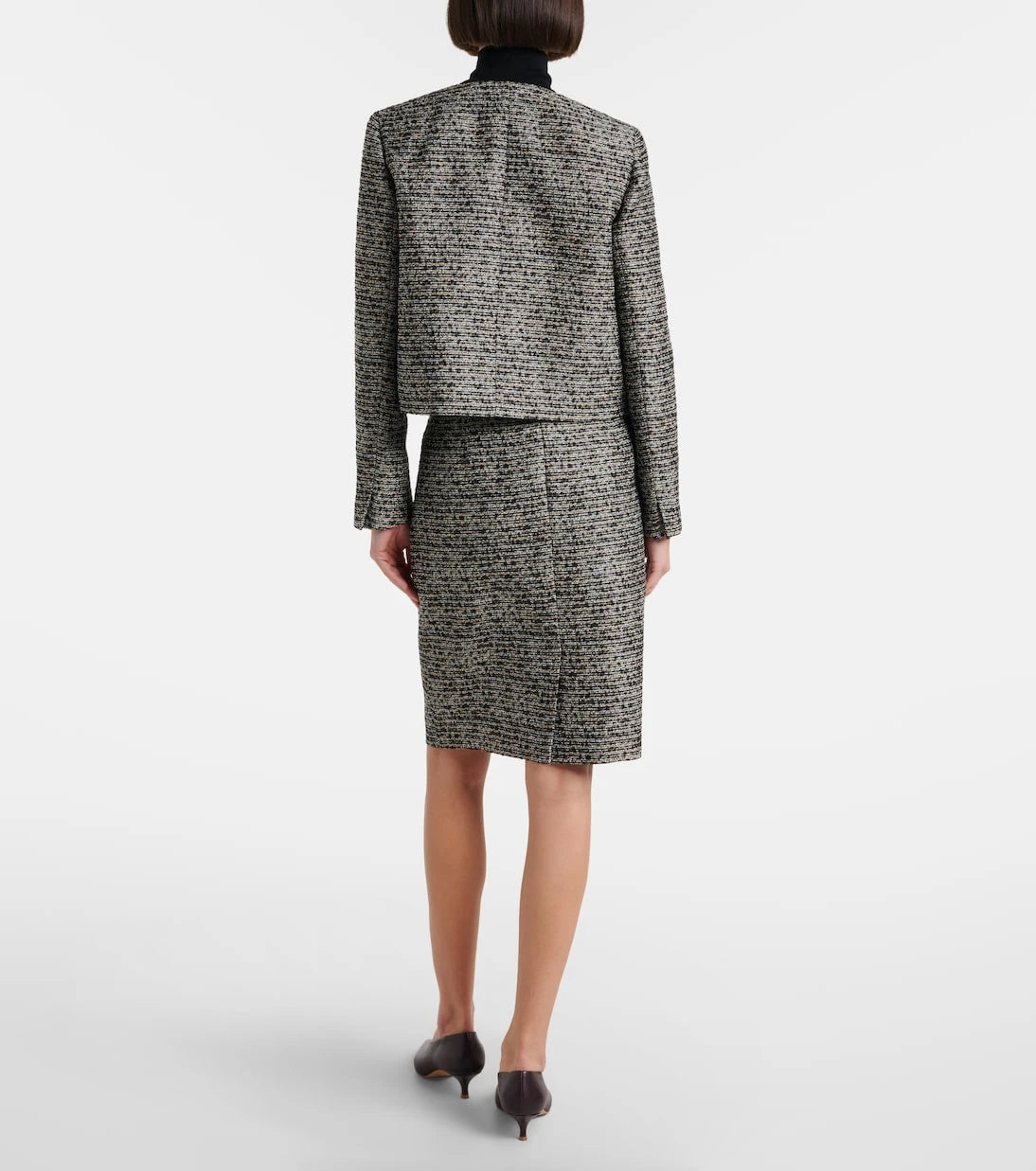 Max Mara - تنورة ميدي من التويد طراز فوميتو