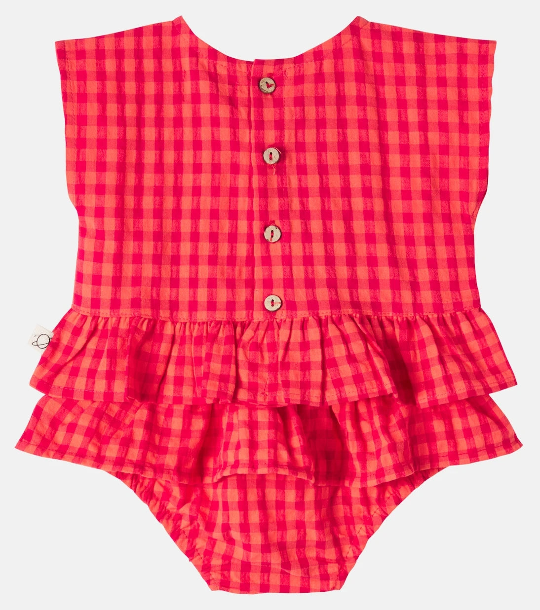 Cozmo - Baby Lua top and Coral bloomers set