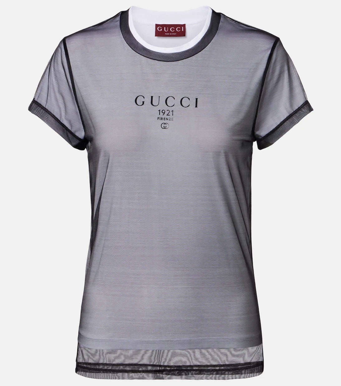 Gucci - Layered cotton-blend jersey T-shirt