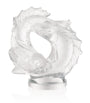 Crystal Double Fish Sculpture (28.5cm)