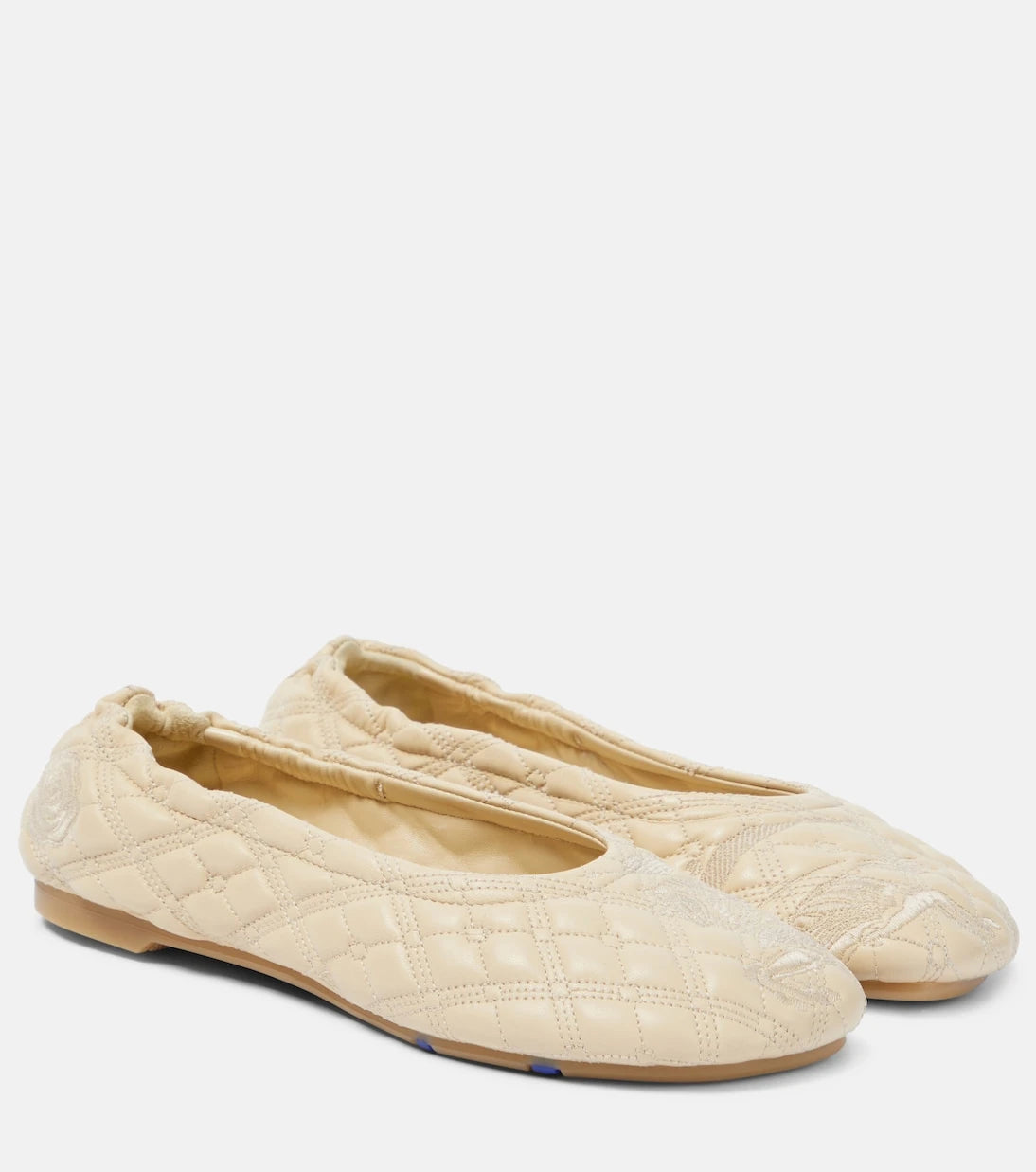 Burberry - EKD quilted leather ballet flats