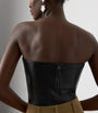 Ralph Lauren Collection Black Lambskin Gwyneth Bustier