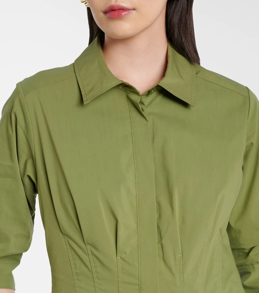 Simkhai - Jazz cotton-blend poplin shirt dress