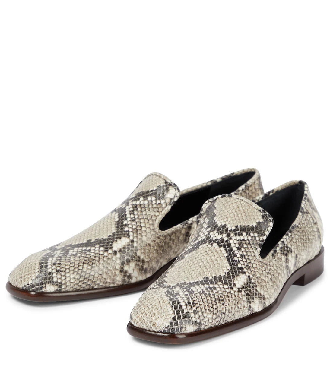 Victoria Beckham - Hanna snake-print leather loafers
