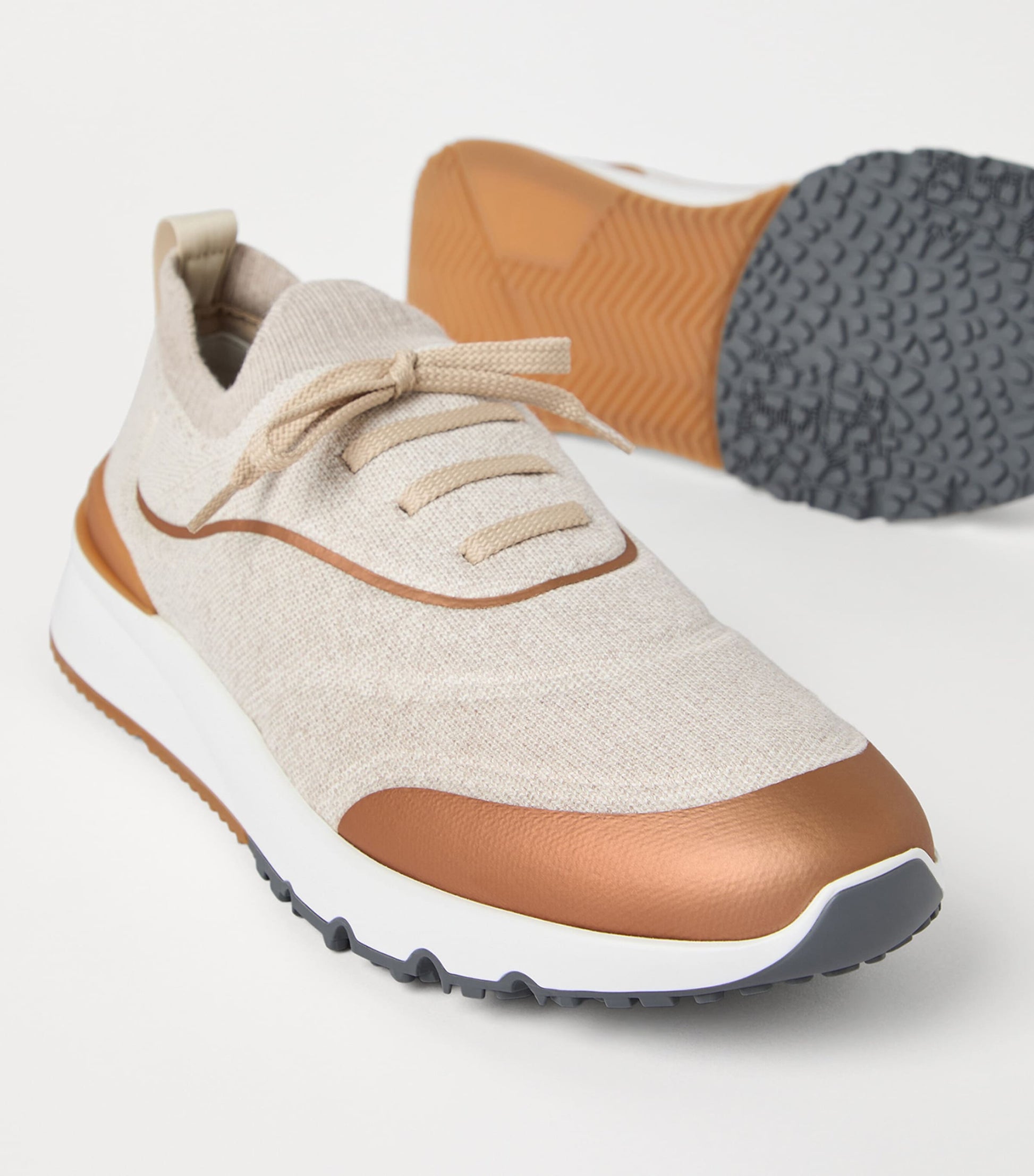 Brunello Cucinelli Cotton Knit Running Shoes