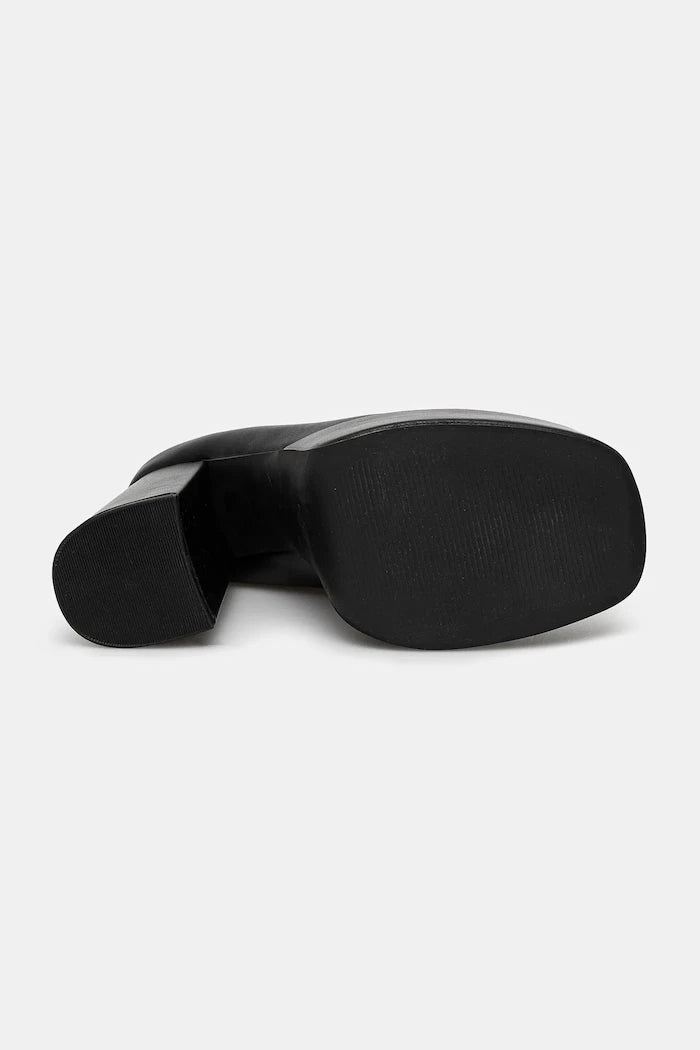 Обувки с дебел ток Koi Footwear GURREN BLACK STRAPPY PLATFORM HEELS
