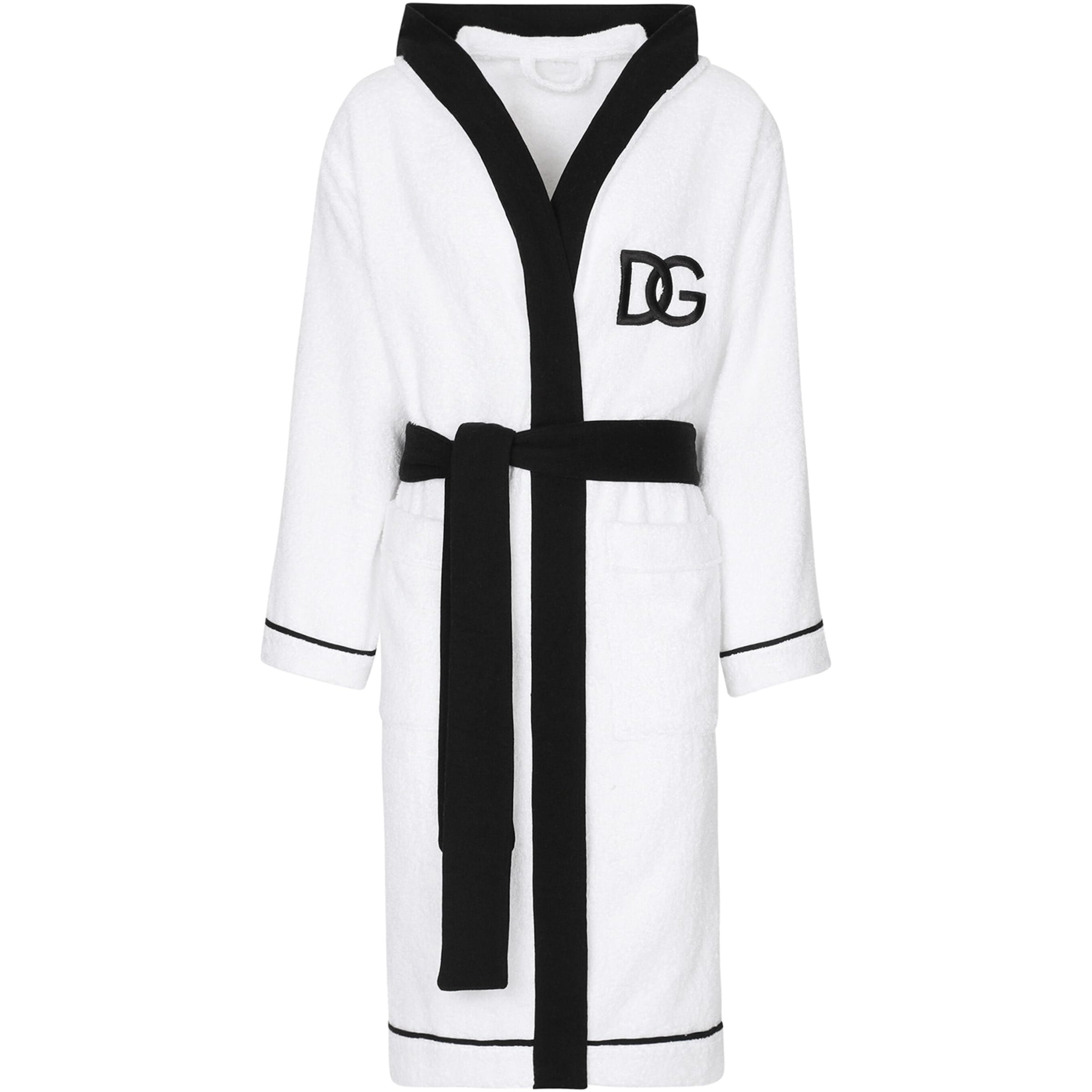 Dolce & Gabbana Casa Terry Cotton DG Logo Robe