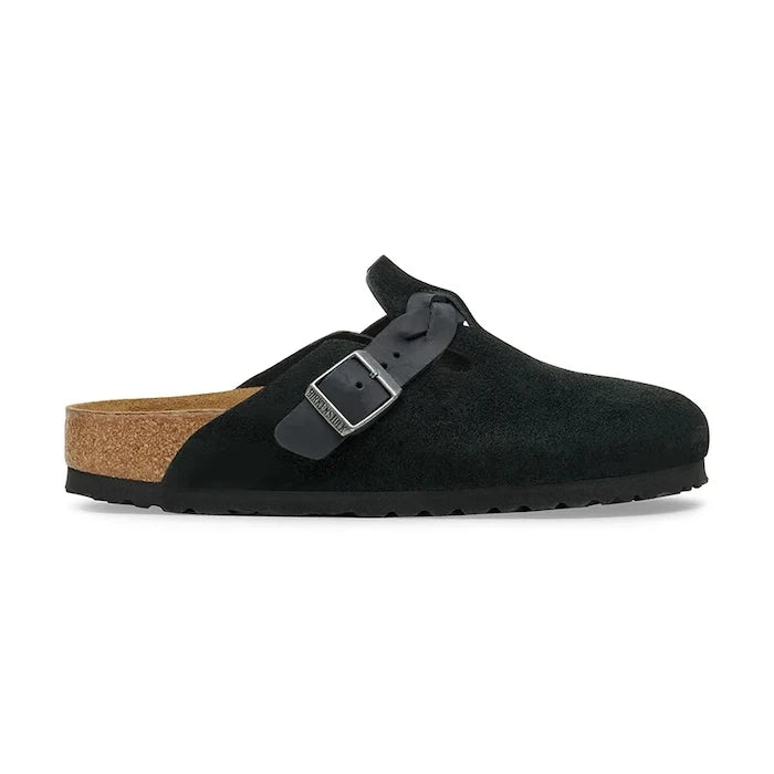 Велурени чехли Birkenstock Boston Braided
