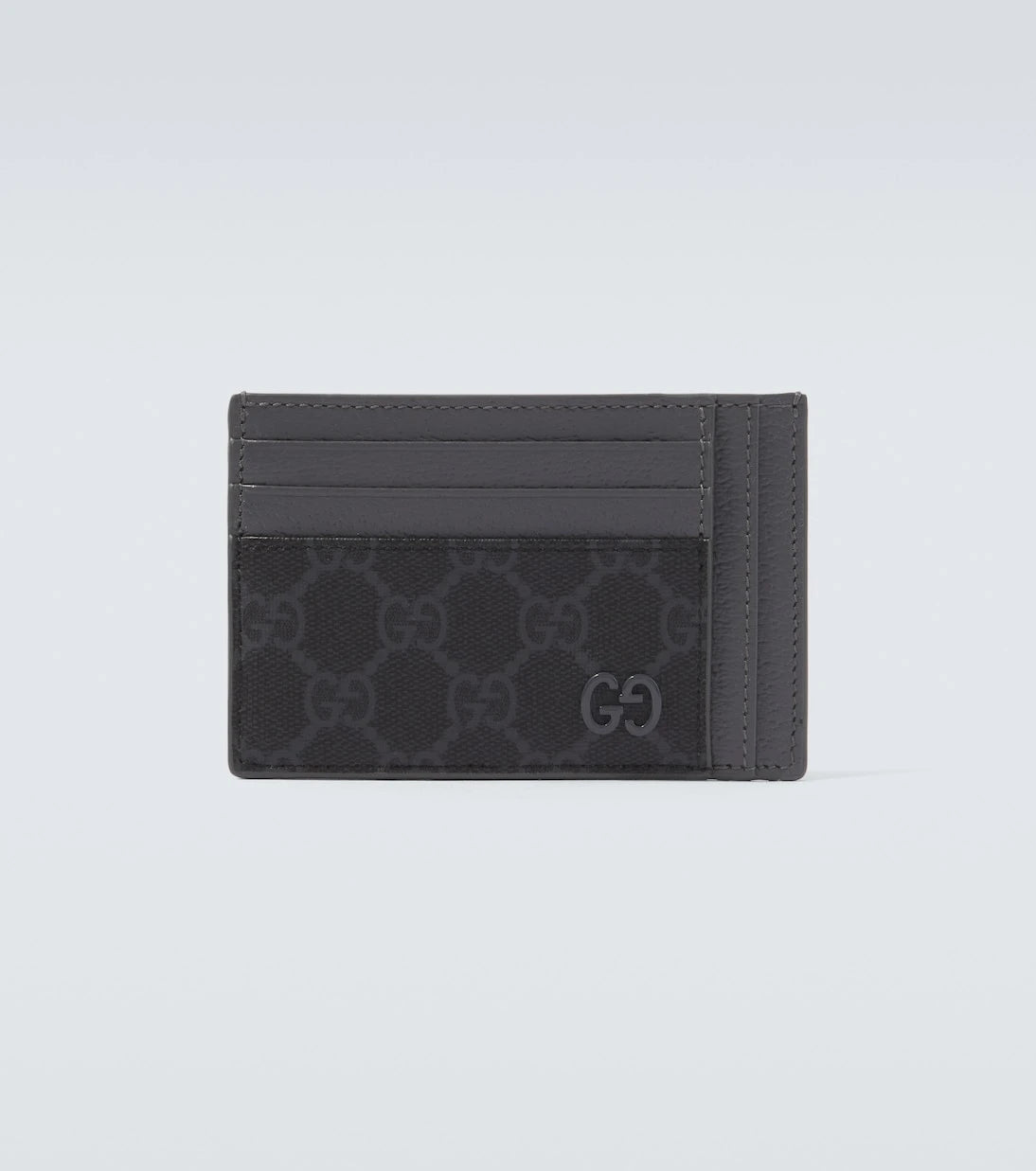 Gucci - حامل بطاقات من قماش GG والجلد