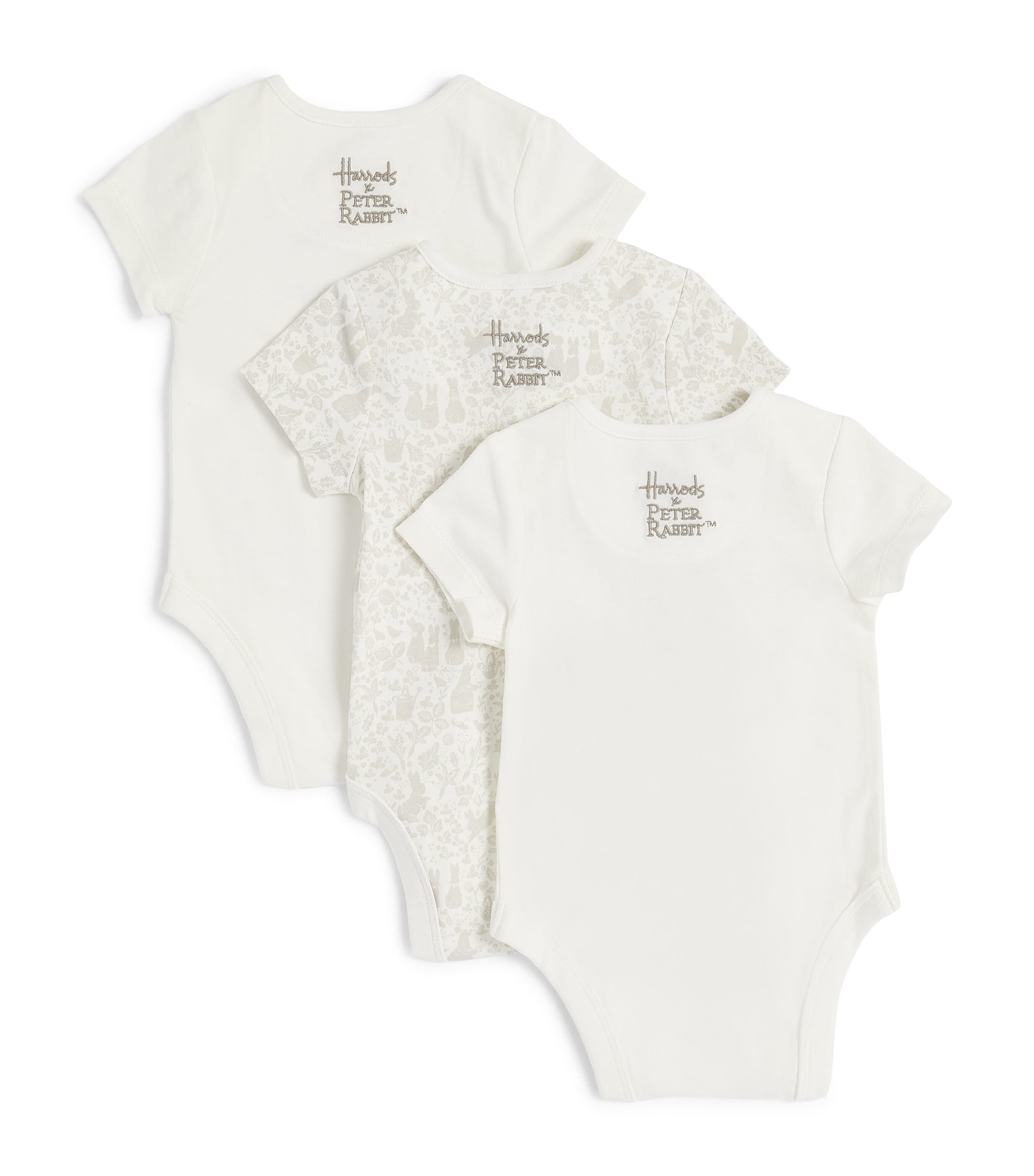 Peter Rabbit Embroidered Playsuits (Set of 3)