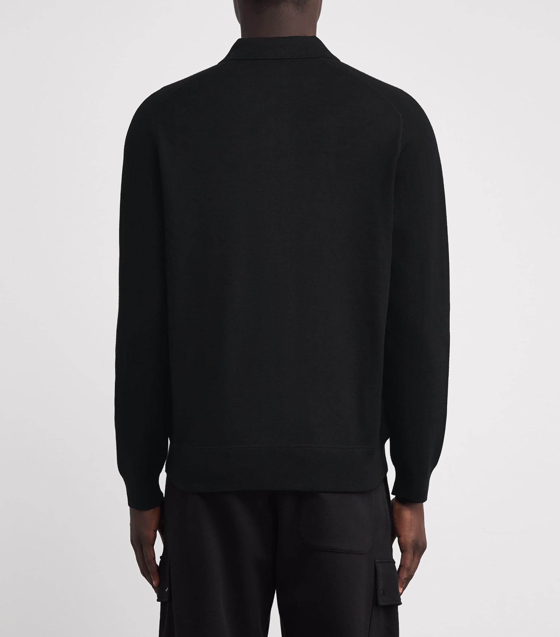 Black Fleece Logo Polo Jacket