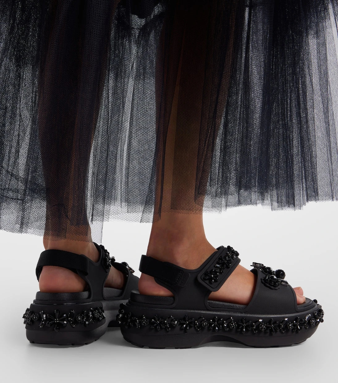 Simone Rocha - x Crocs embellished platform sandals