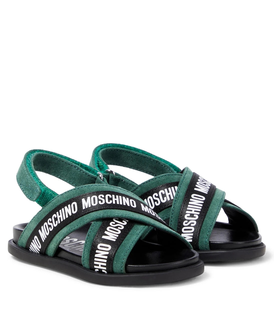 Moschino Kids - Logo leather sandals