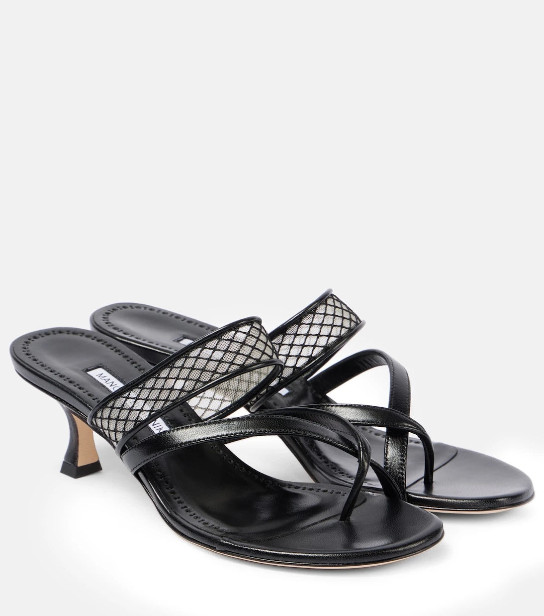 Manolo Blahnik - Sulna 50 leather mules