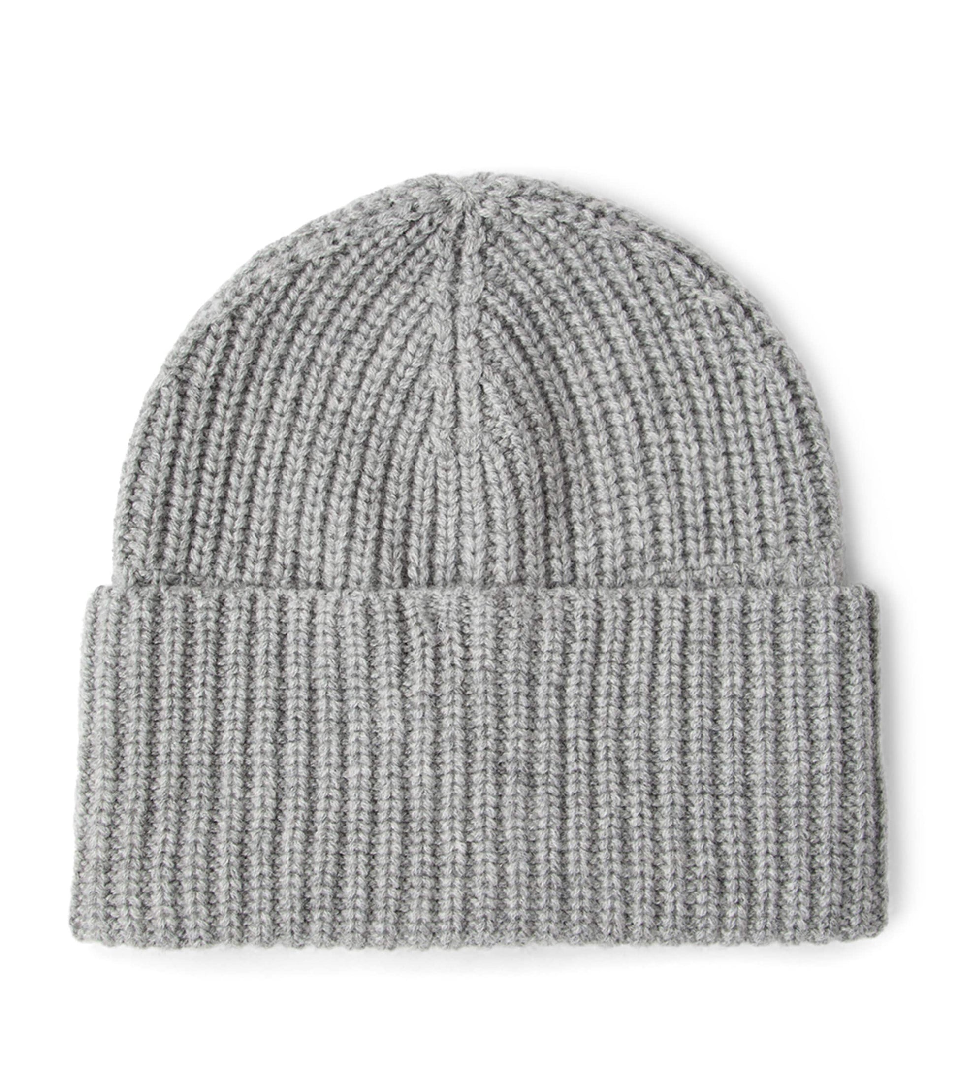 Cashmere Rib-Knit Beanie