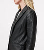 Black Leather Deri Blazer