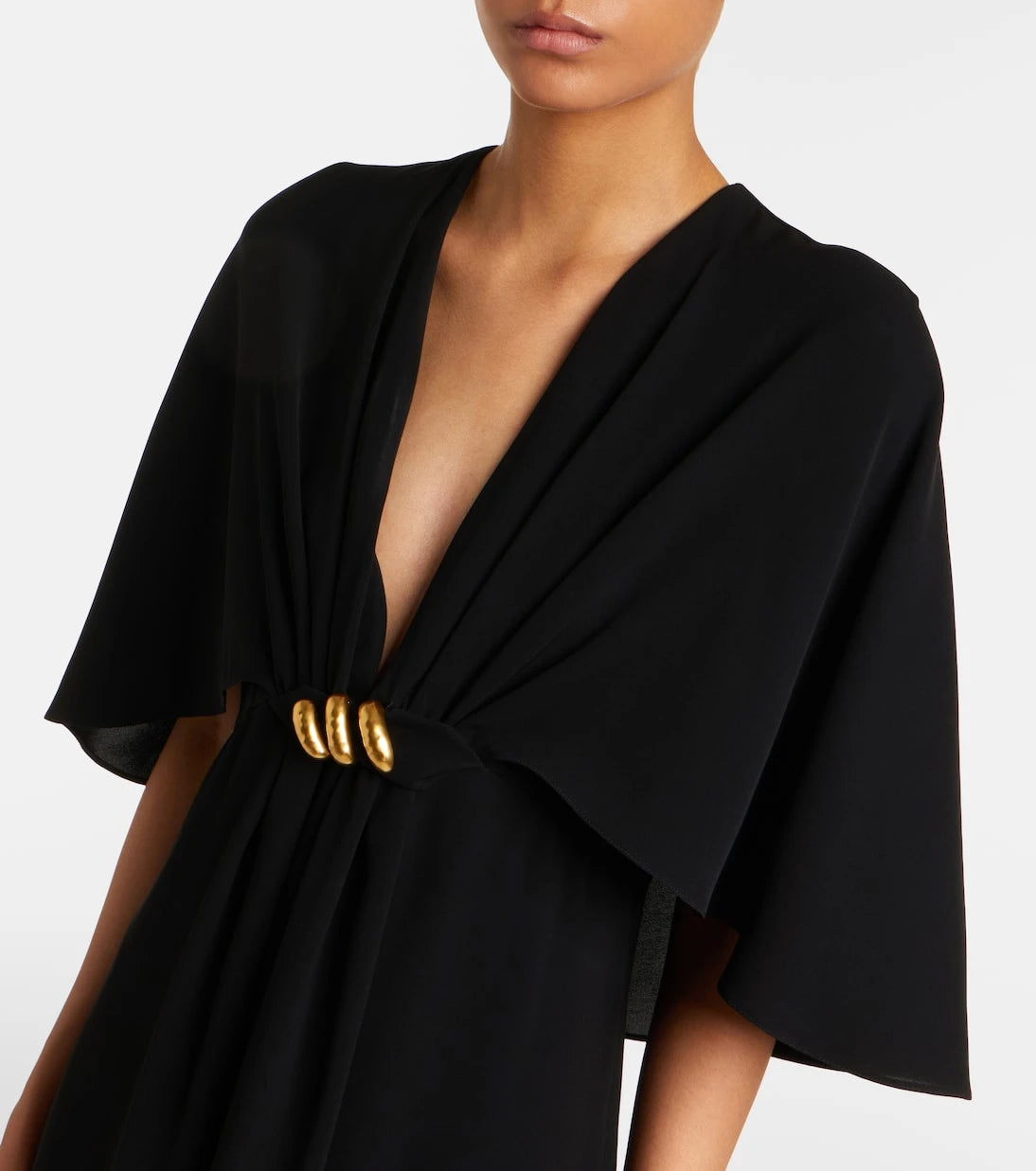 Max Mara - Elegante caped cady gown