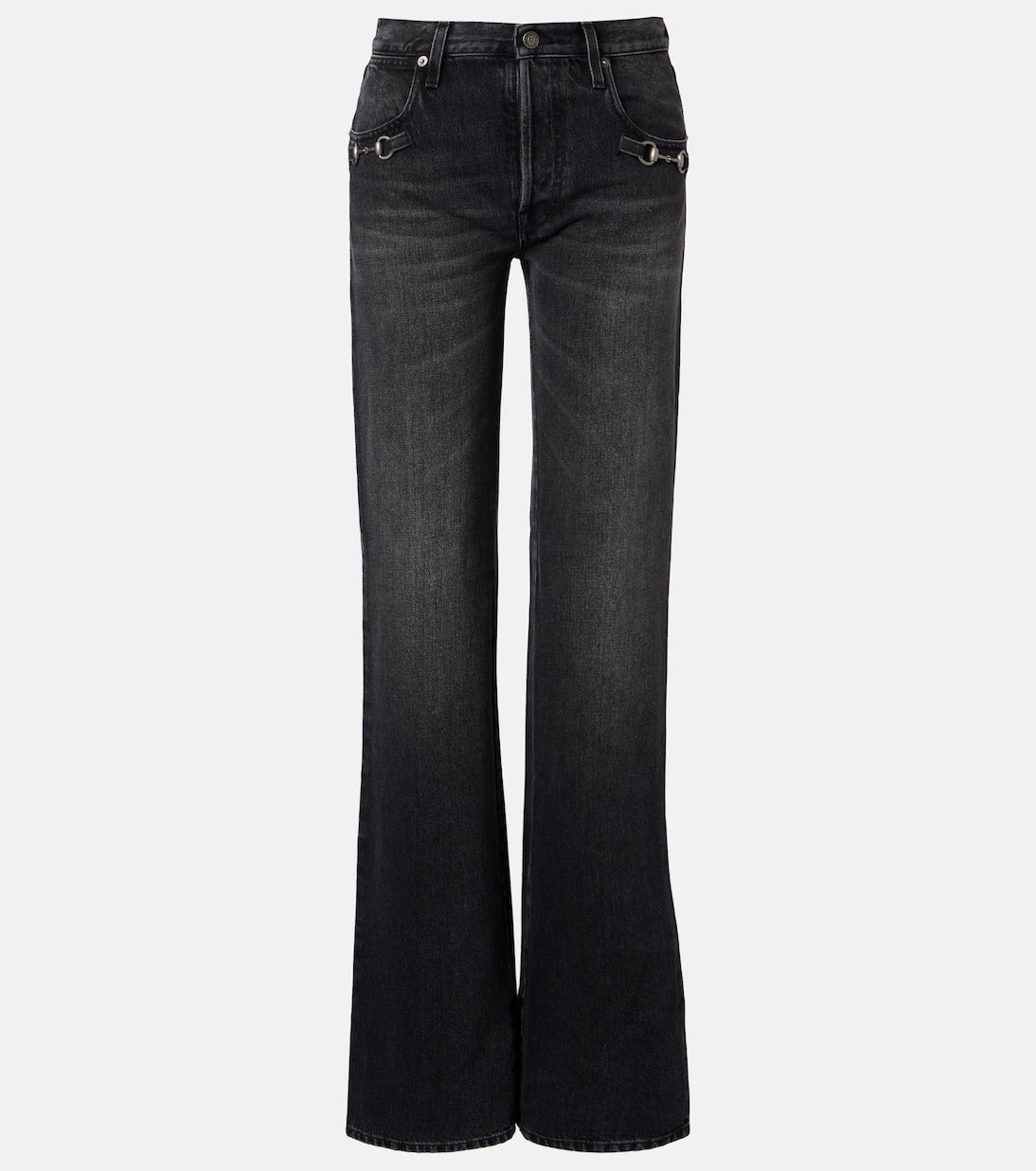 Gucci - Horsebit wide-leg jeans