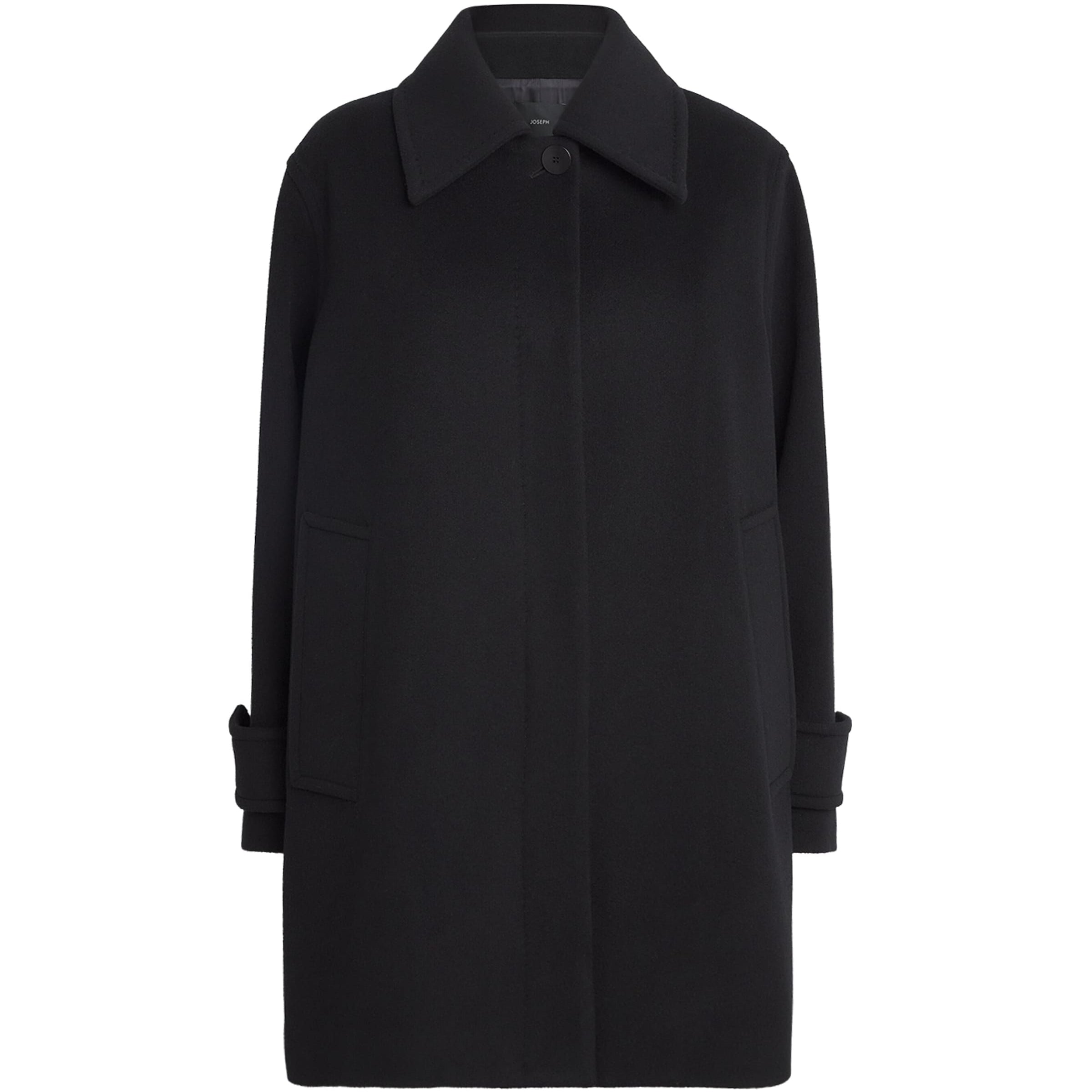 Joseph Black Wool-Cashmere Loti Coat