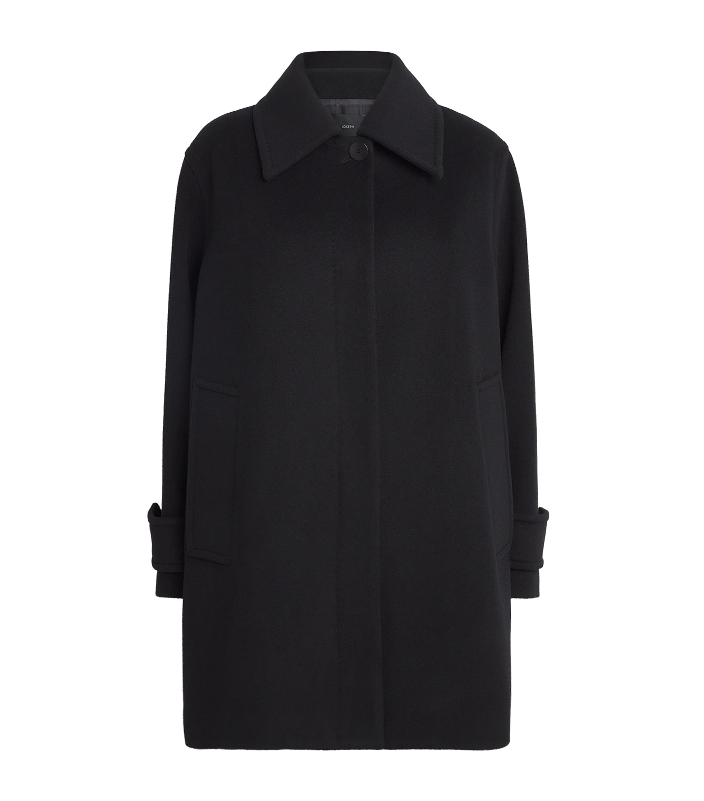Joseph Black Wool-Cashmere Loti Coat