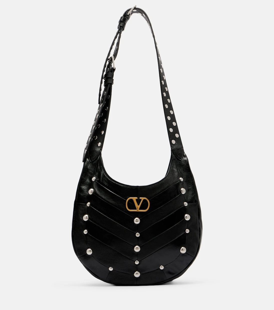 Valentino Garavani - Medium studded leather shoulder bag