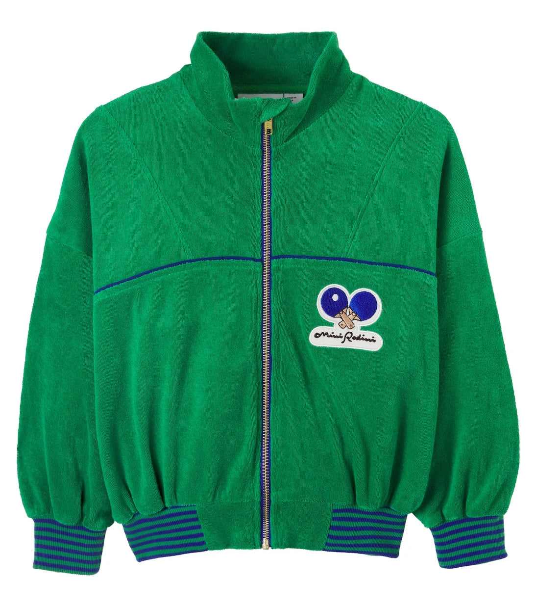 Mini Rodini - Patch-appliqué cotton terry cardigan