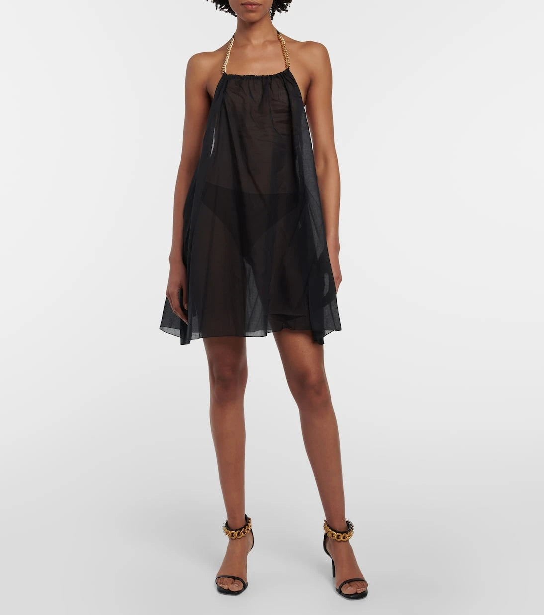 Stella McCartney - Chain-detail halterneck minidress
