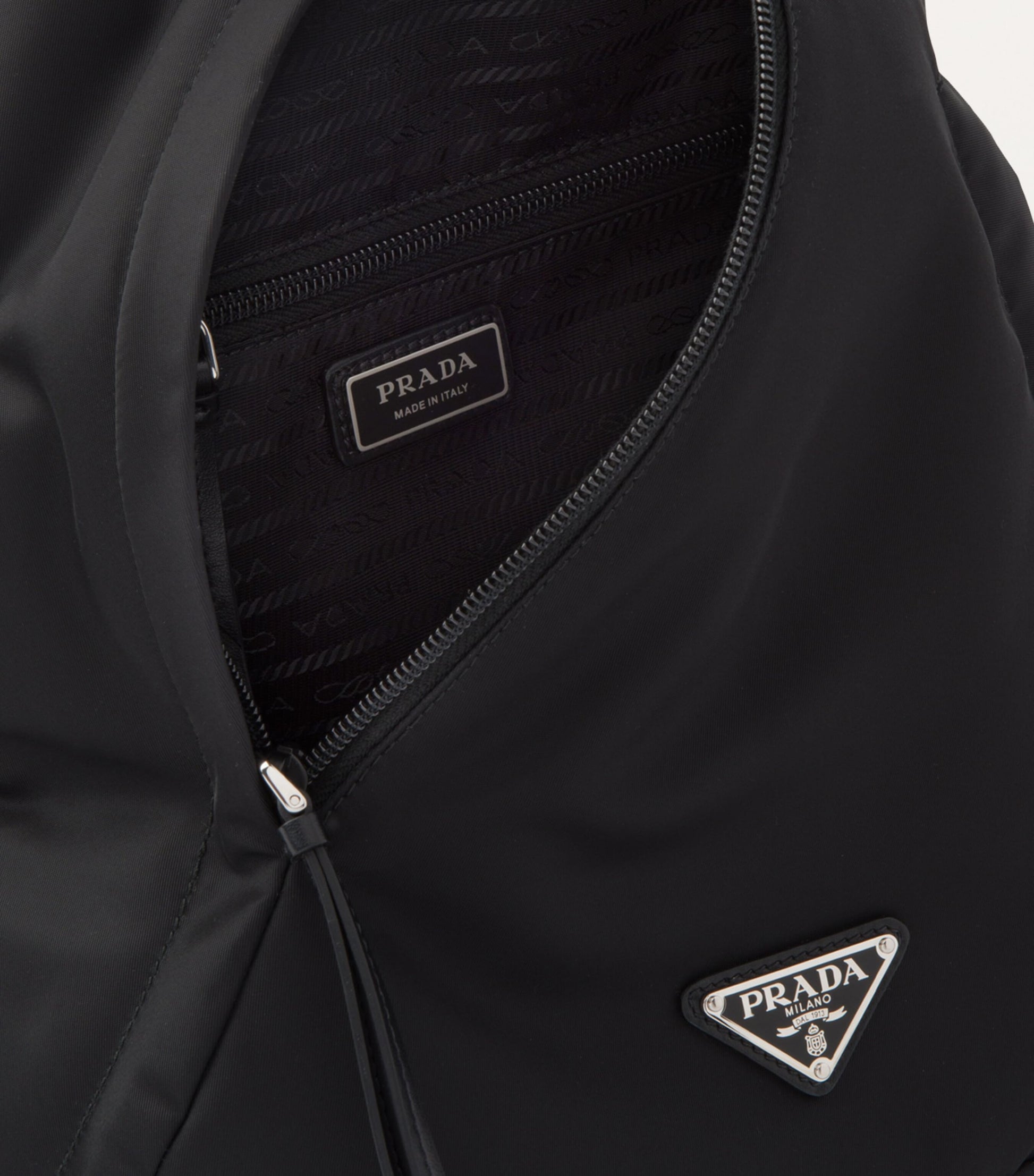 Prada Re-Nylon and Leather Backpack