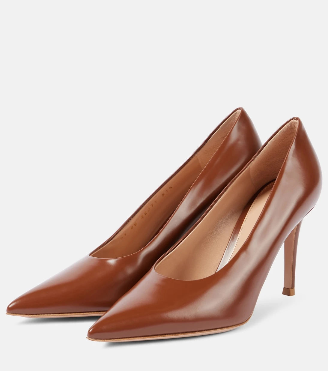 Gianvito Rossi - حذاء جيانفيتو 85 الجلدي بكعب عالٍ