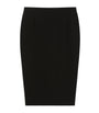 Marina Rinaldi Black Cady Pencil Midi Skirt