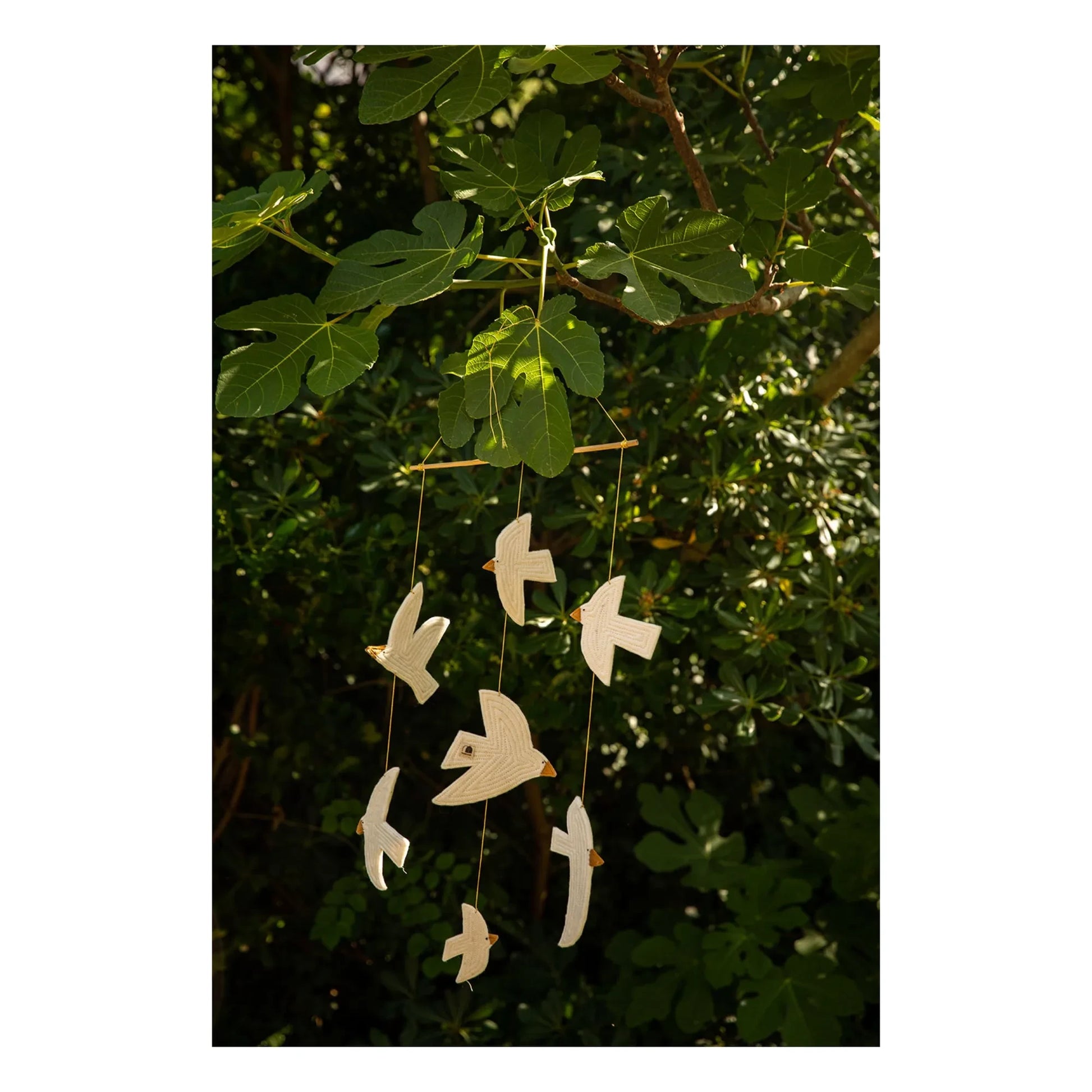 Muskhane - Birdy felt mobile | Ecru