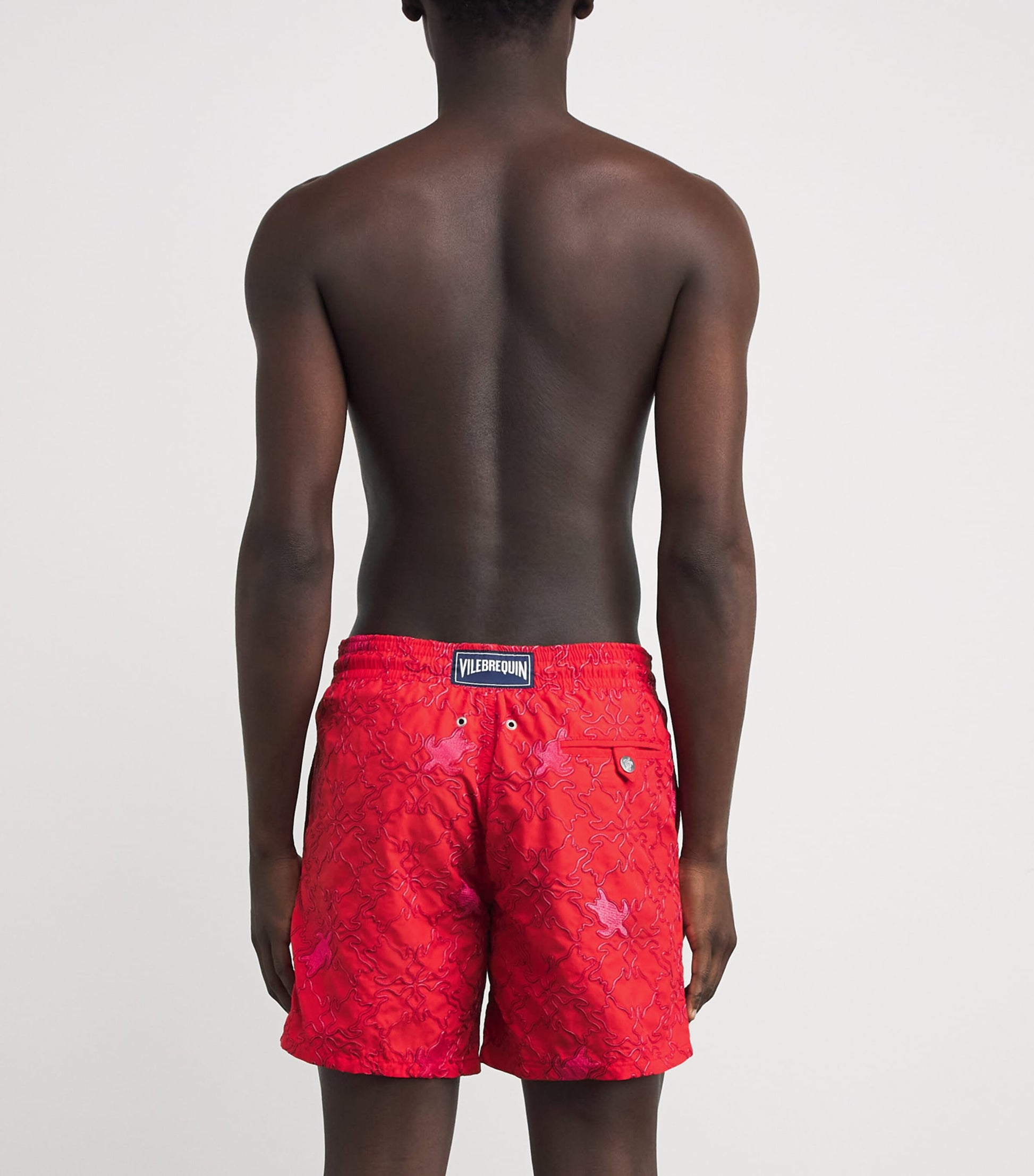 Embroidered Turtle Mistral Swim Shorts