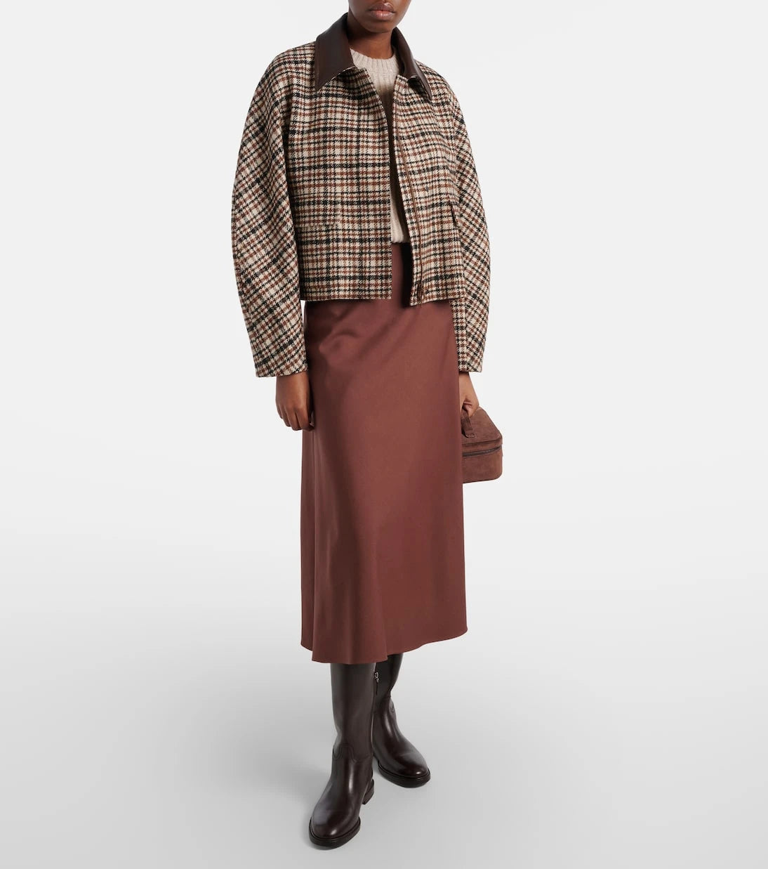 Brunello Cucinelli - Wool-blend midi skirt