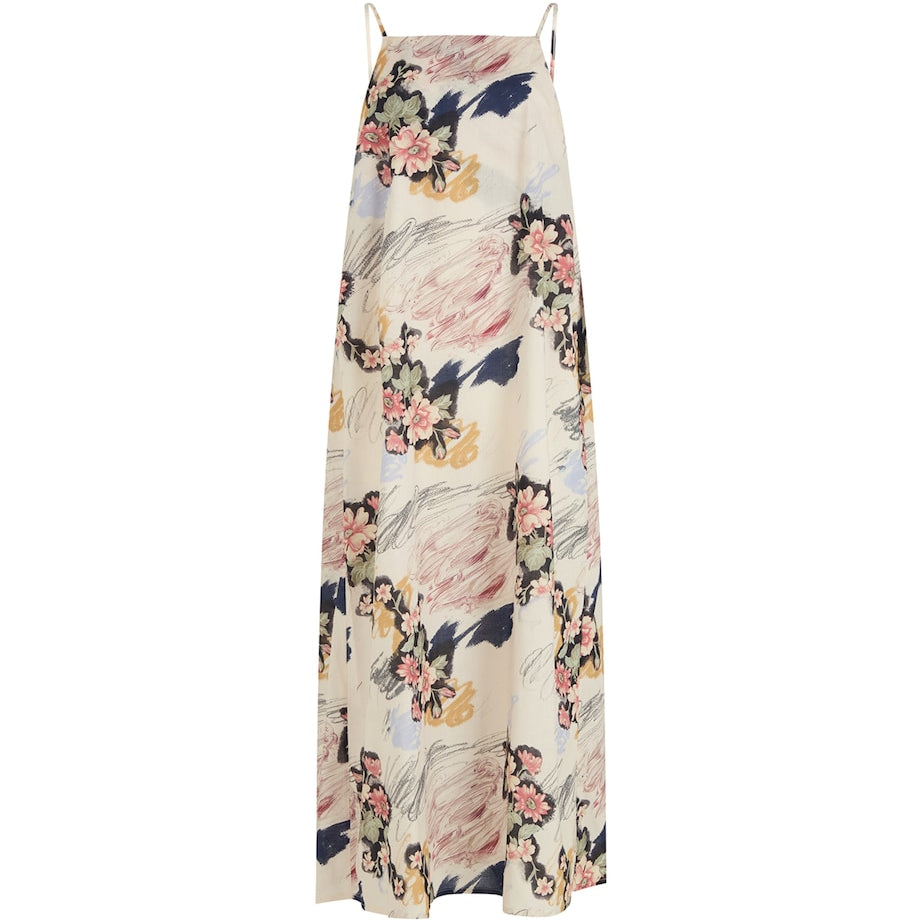 Desmond & Dempsey Multi Organic Cotton Love Print Nightie