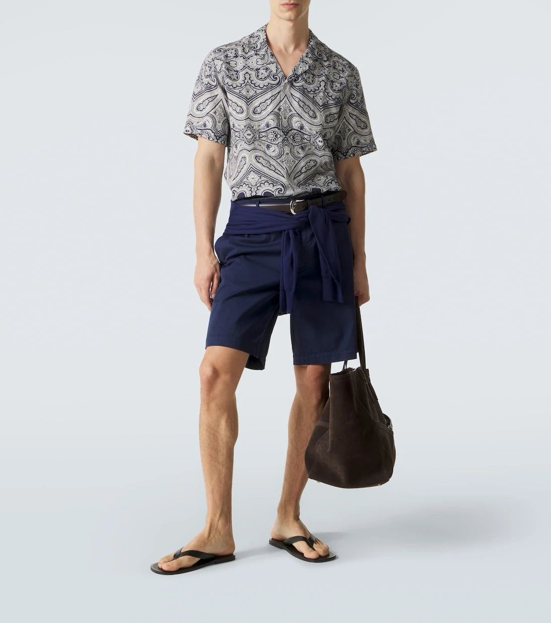 Orlebar Brown - Maitan paisley linen bowling shirt