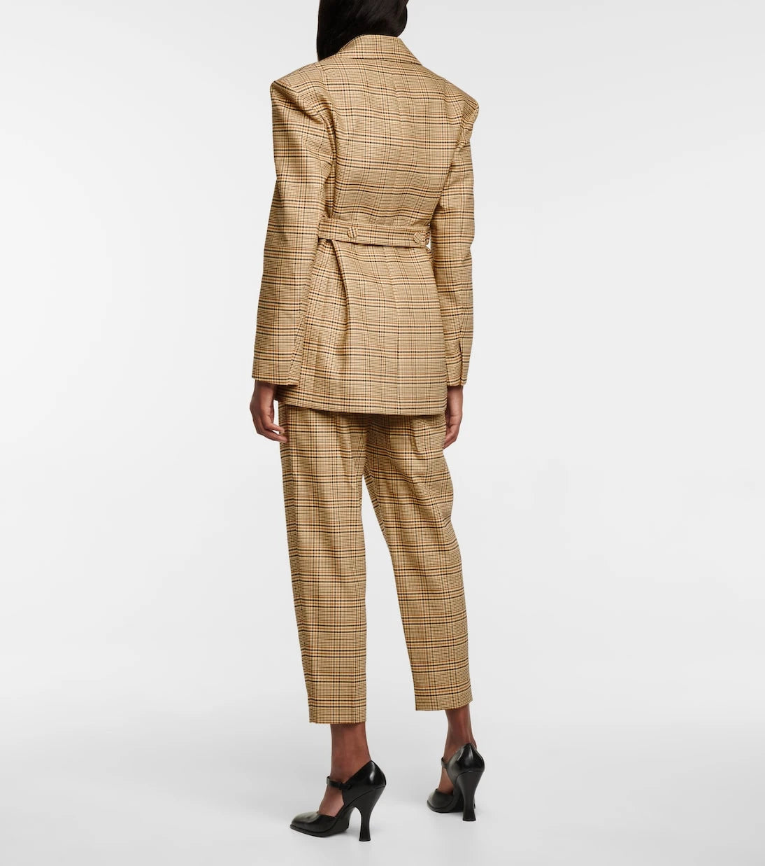 Altuzarra - MacGuffin checked wool and cotton-blend blazer