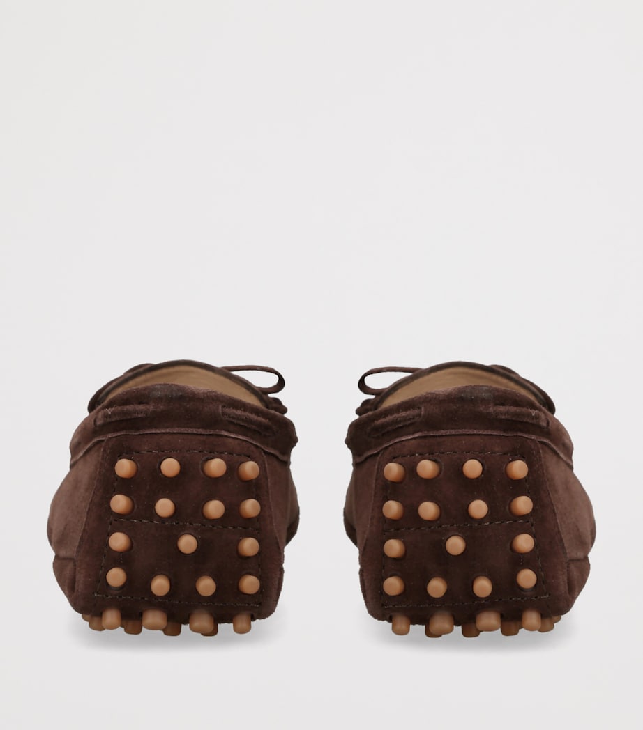 Le Monde Beryl Brown Suede Moccasin Driver Shoes