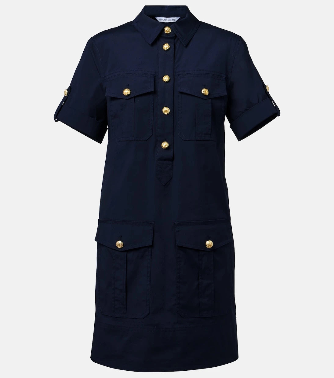 Veronica Beard - Lucca embellished linen shirt dress