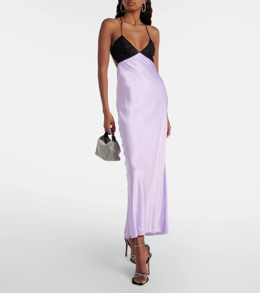 The Sei - Lace-trimmed silk satin gown