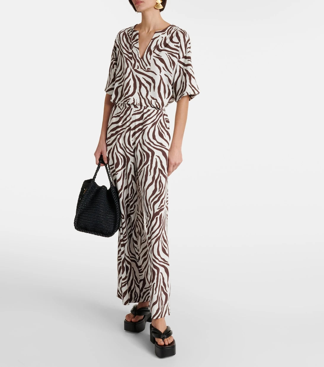 Max Mara - Siberia zebra-print jersey top